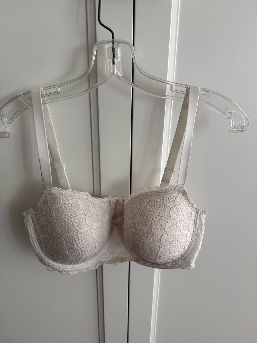 intimissimi White Lace Balconette Bra